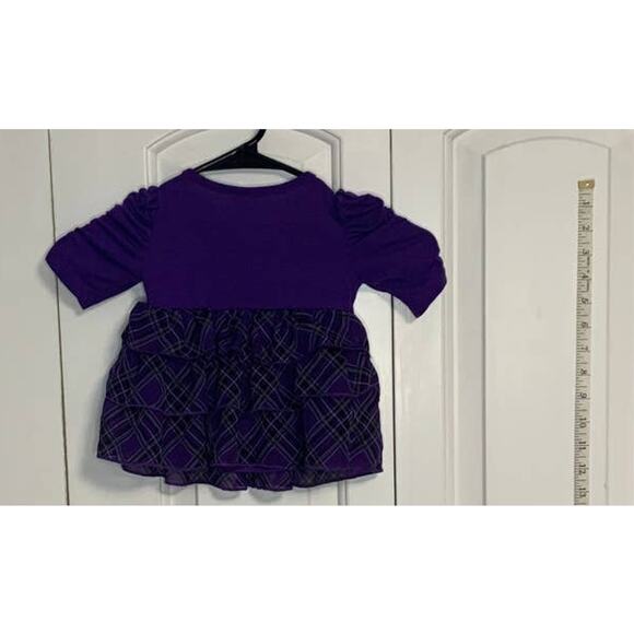 Purple Plaid Dress - Picture 3 of 4